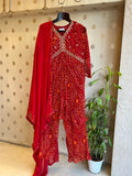 Alia Style Red Bandej Suit