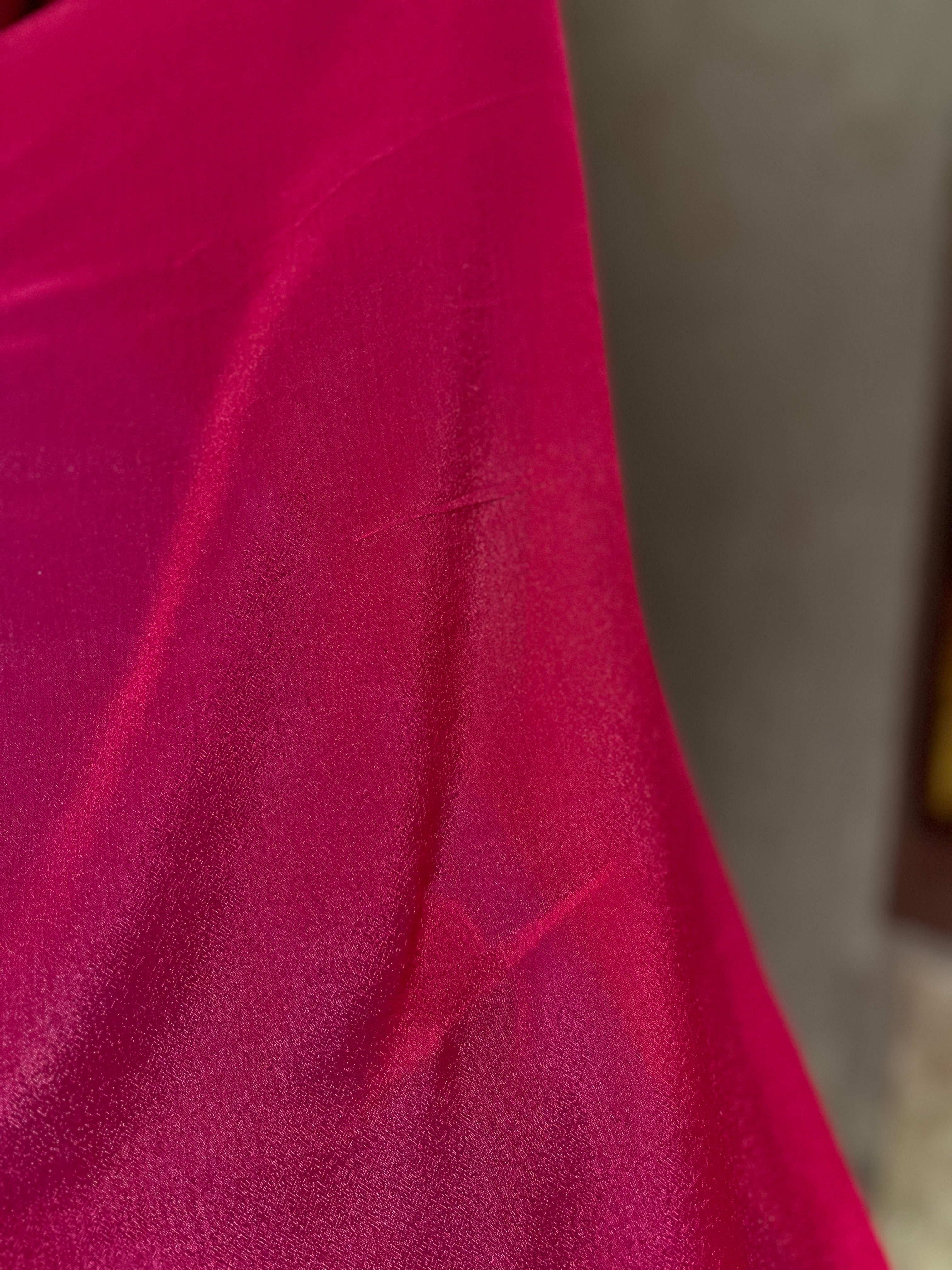 Raw Silk Lehenga Set