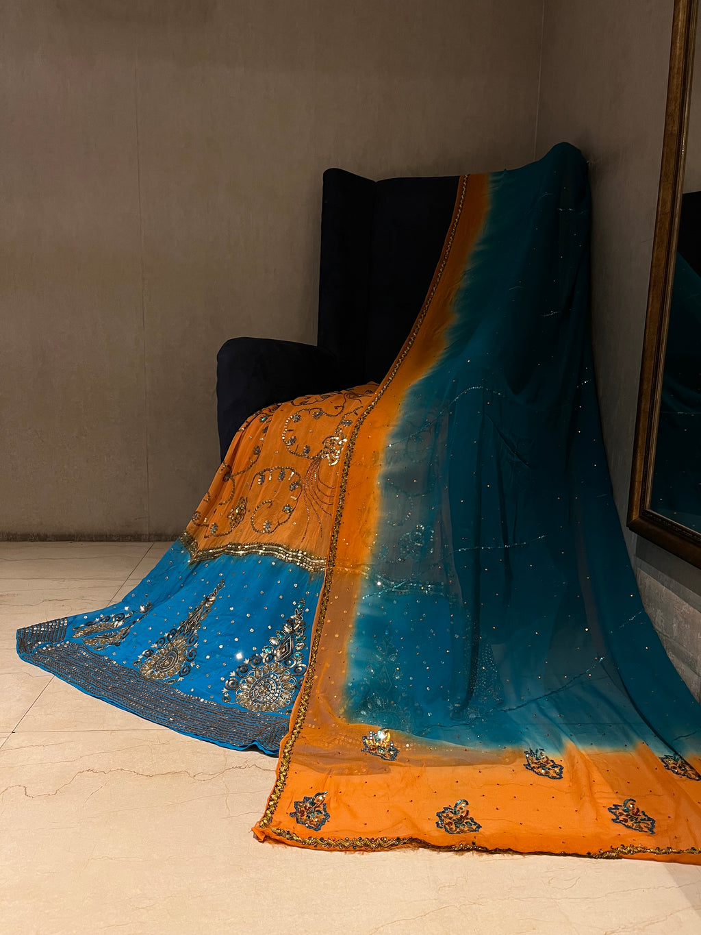 Sunset Sky Lehenga