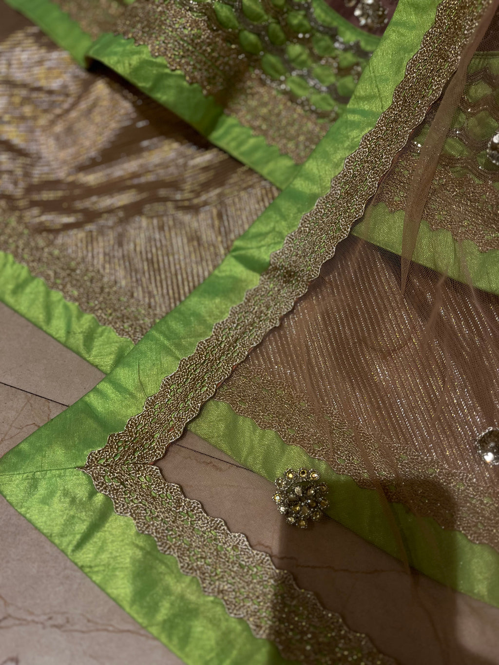 Net Layered Lehenga Set