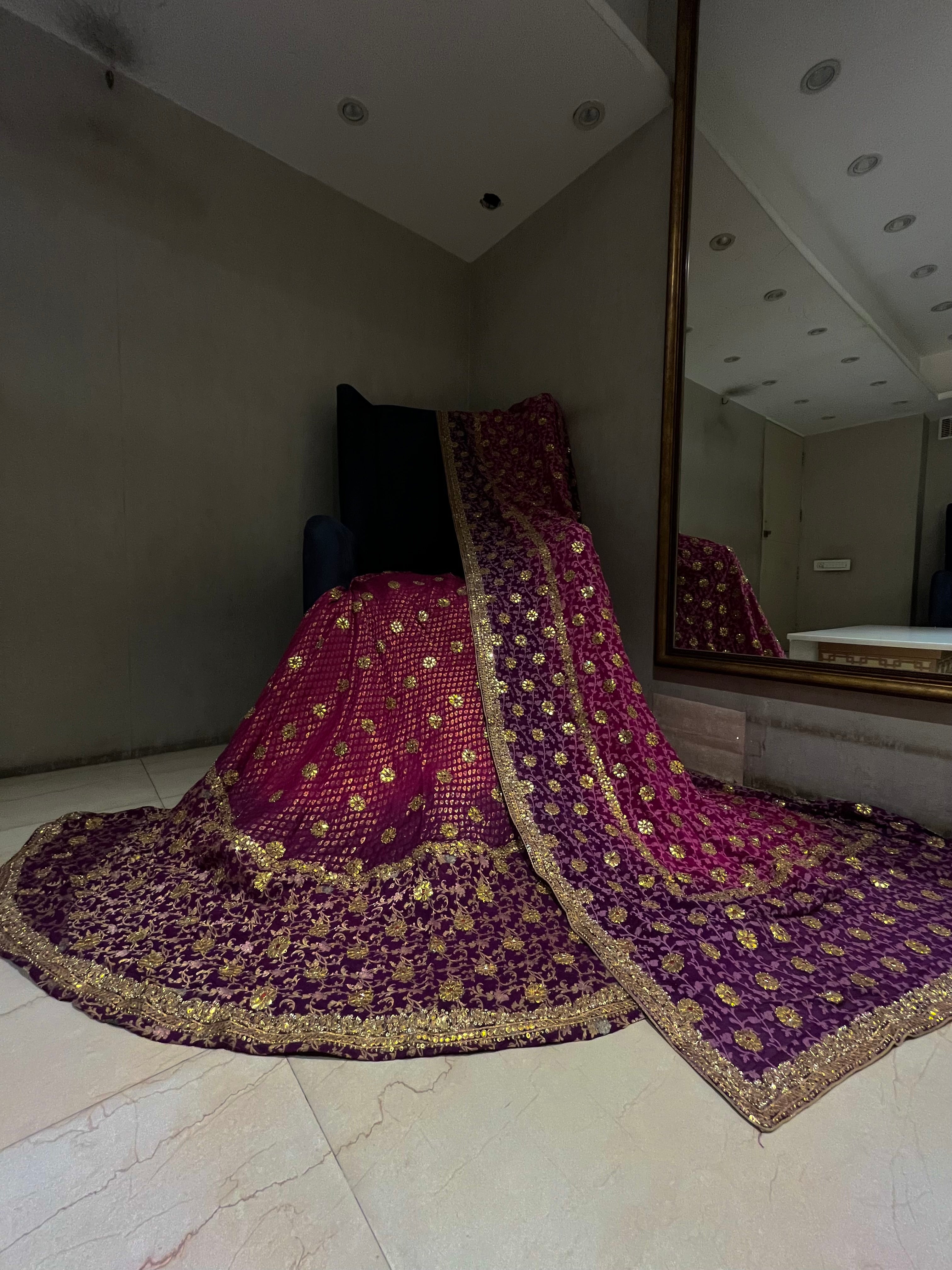 Traditional Chanderi silk Lehenga Set