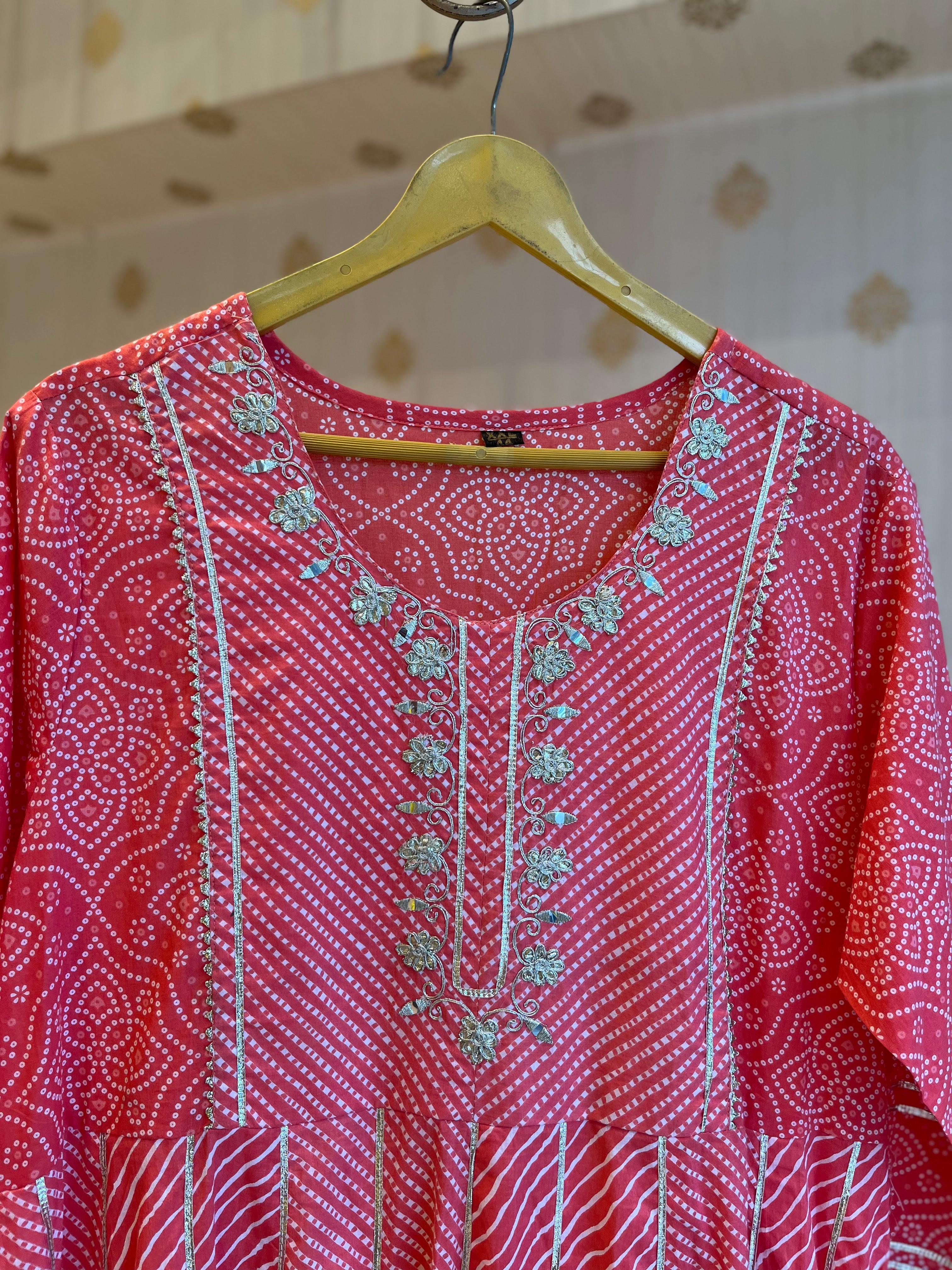Bandhani Leheriya Kurti