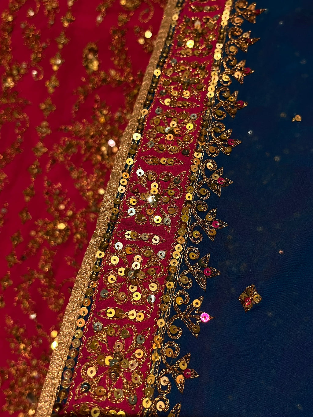 Pink Nd Blue Girly Lehenga Set