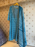 Hues of Blue Kurti and Dupatta