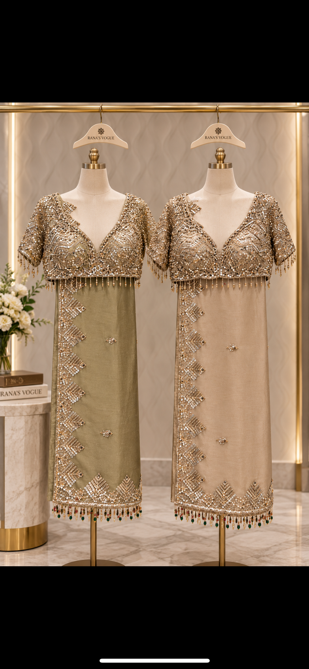 Mariam tissue sequins saree