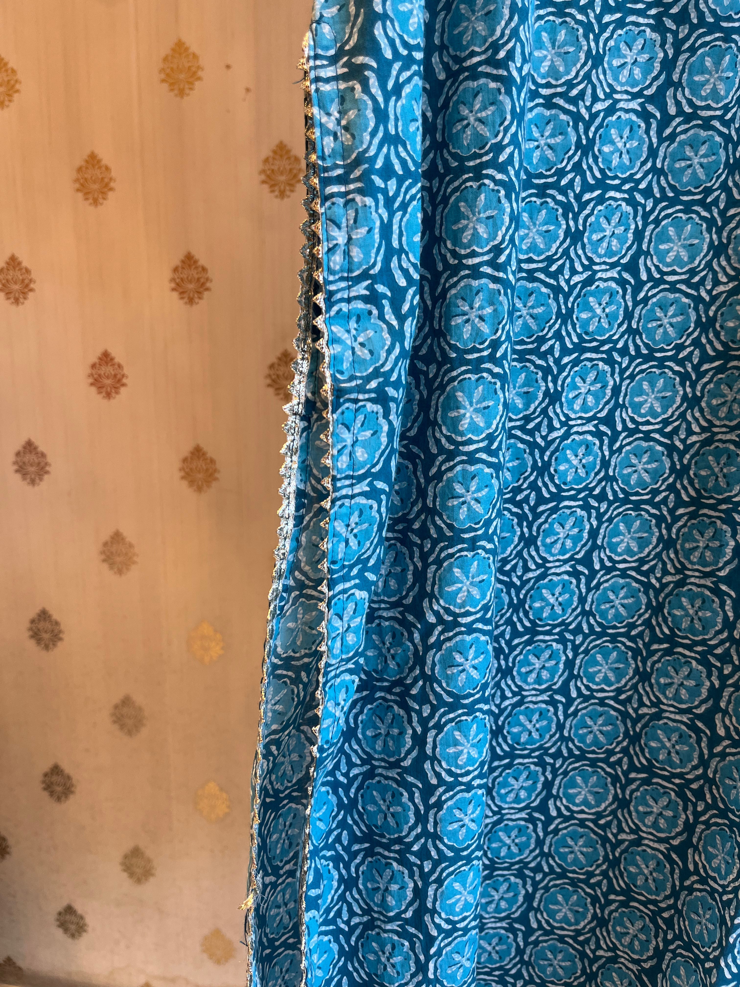 Hues of Blue Kurti and Dupatta