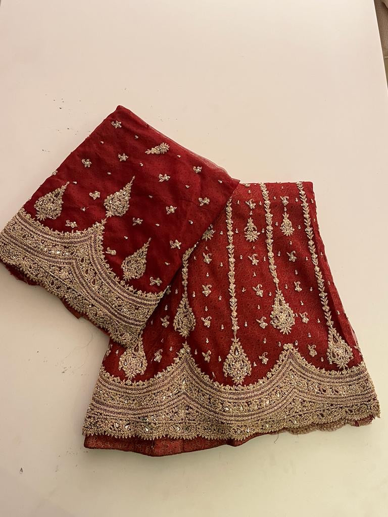 Rajwada Zardozi handwork unstitched lehenga set
