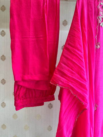 Raani Pink Peacock Suit set