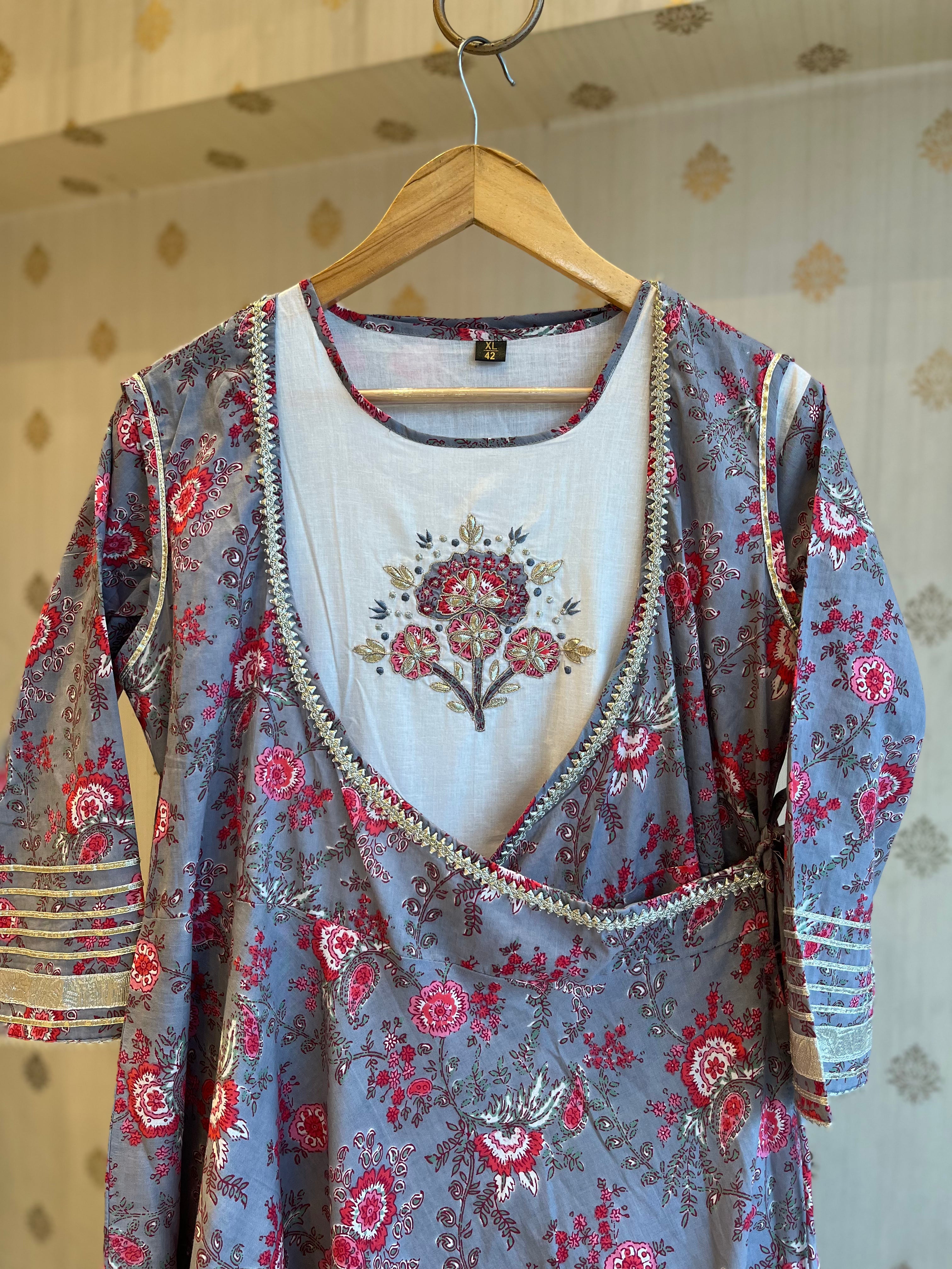 Printed Cotton Angrakha