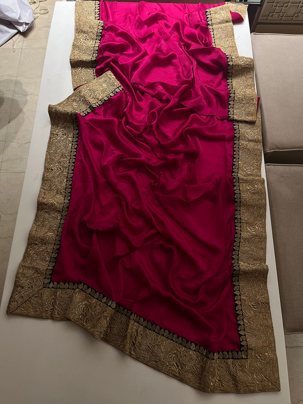 The Magenta Glam Saree