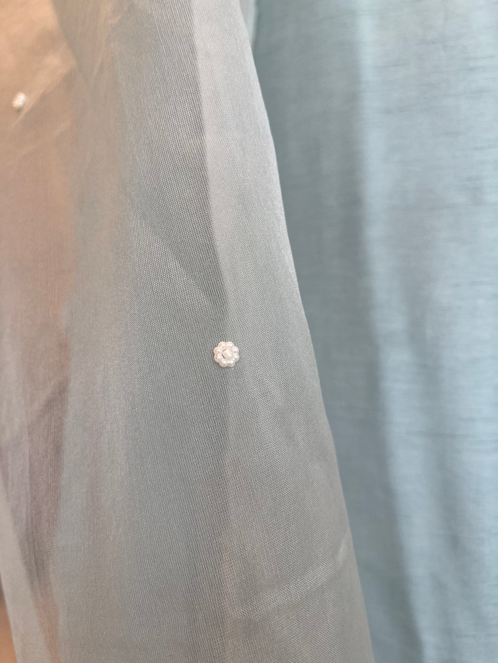 Sky Blue Silk Suit