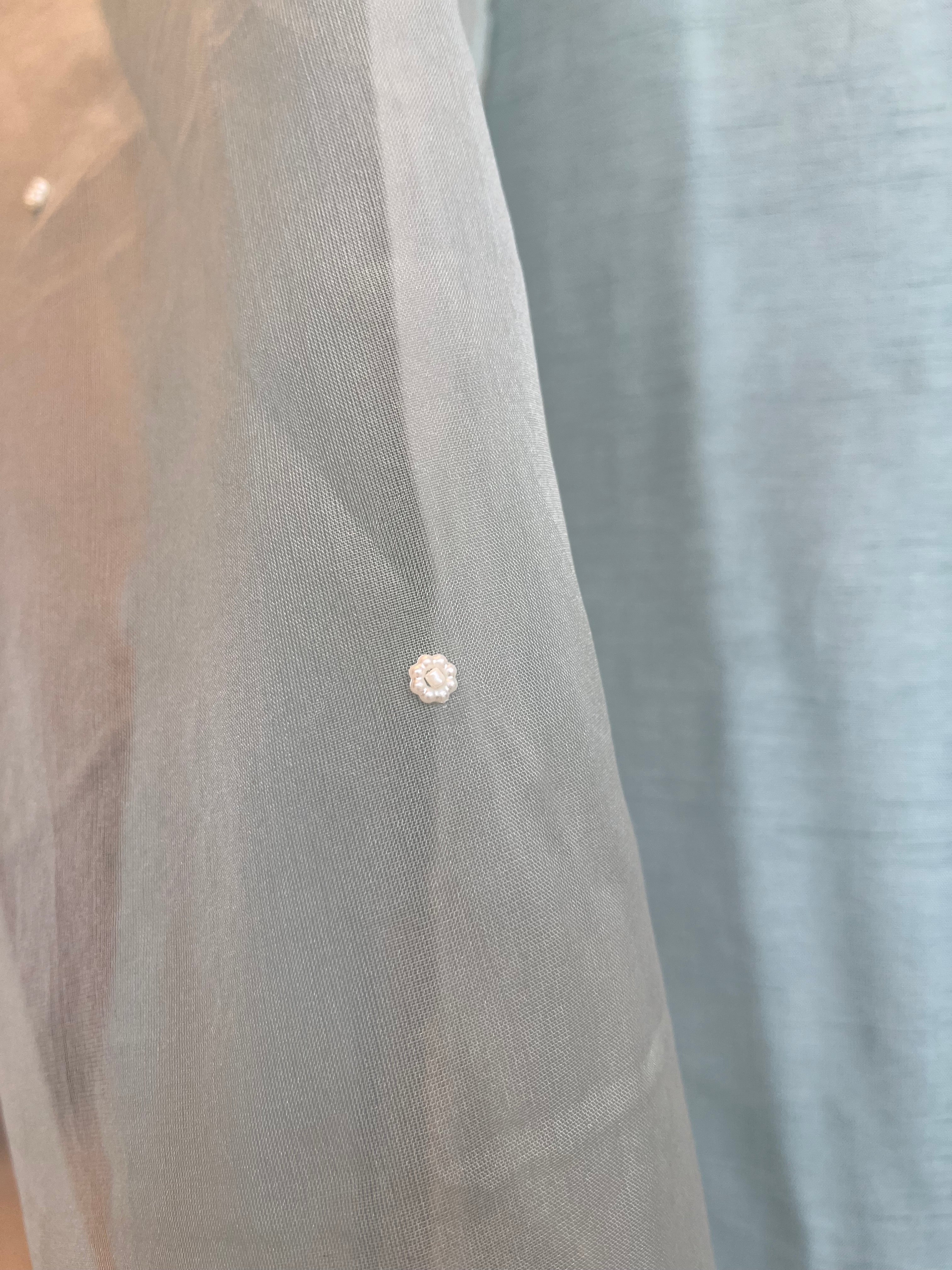 Sky Blue Silk Suit