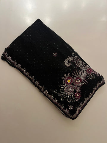 Black Cocktail Saree