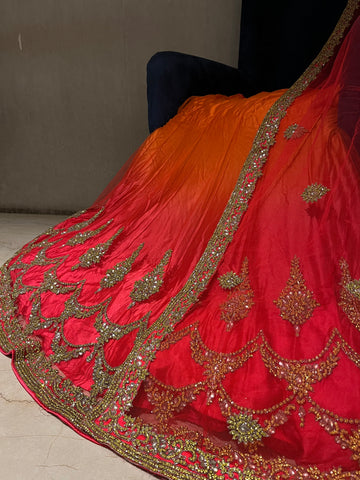 Sunset Ombré Lehenga Set