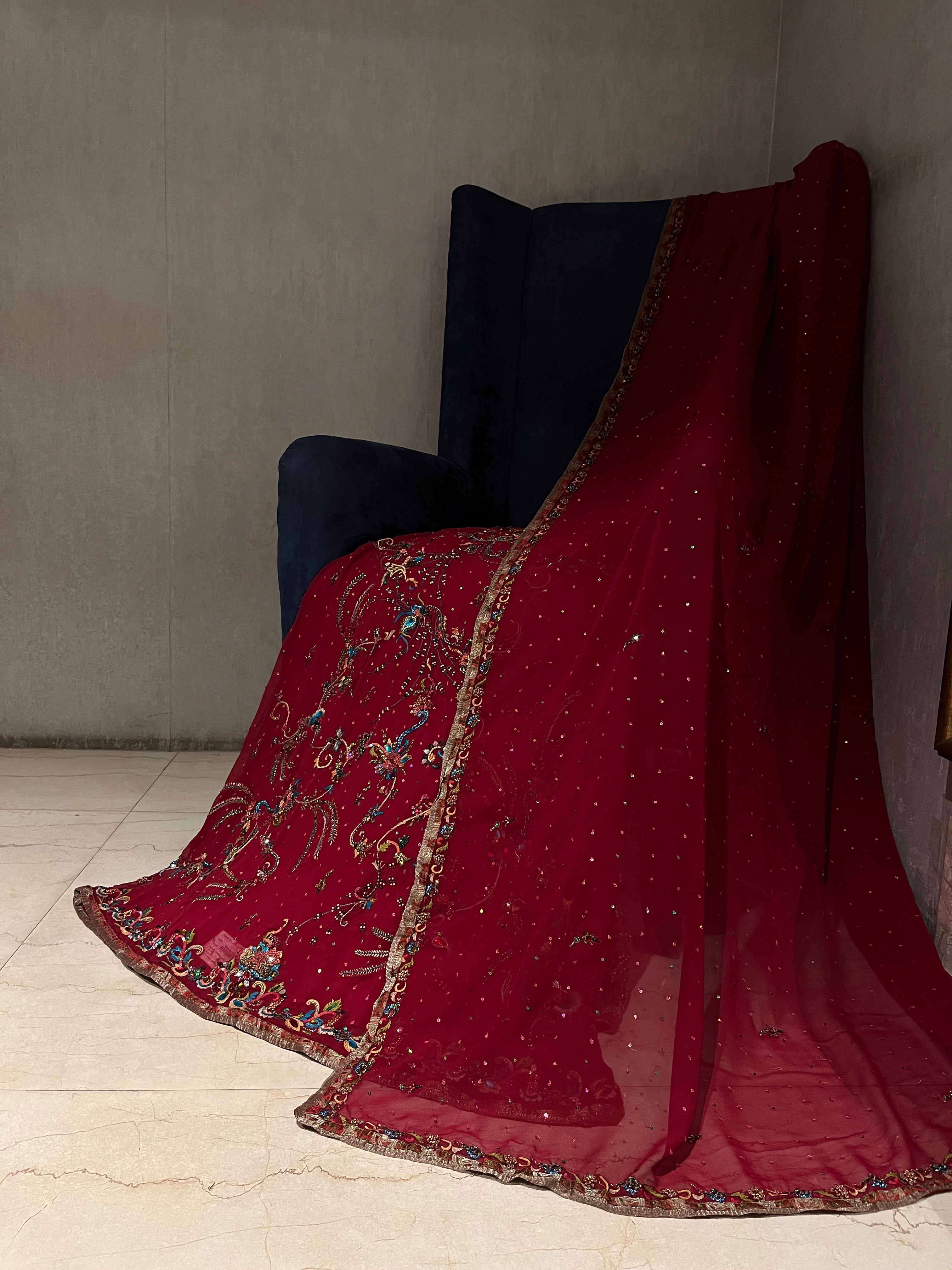 Red Charm Lehenga Set