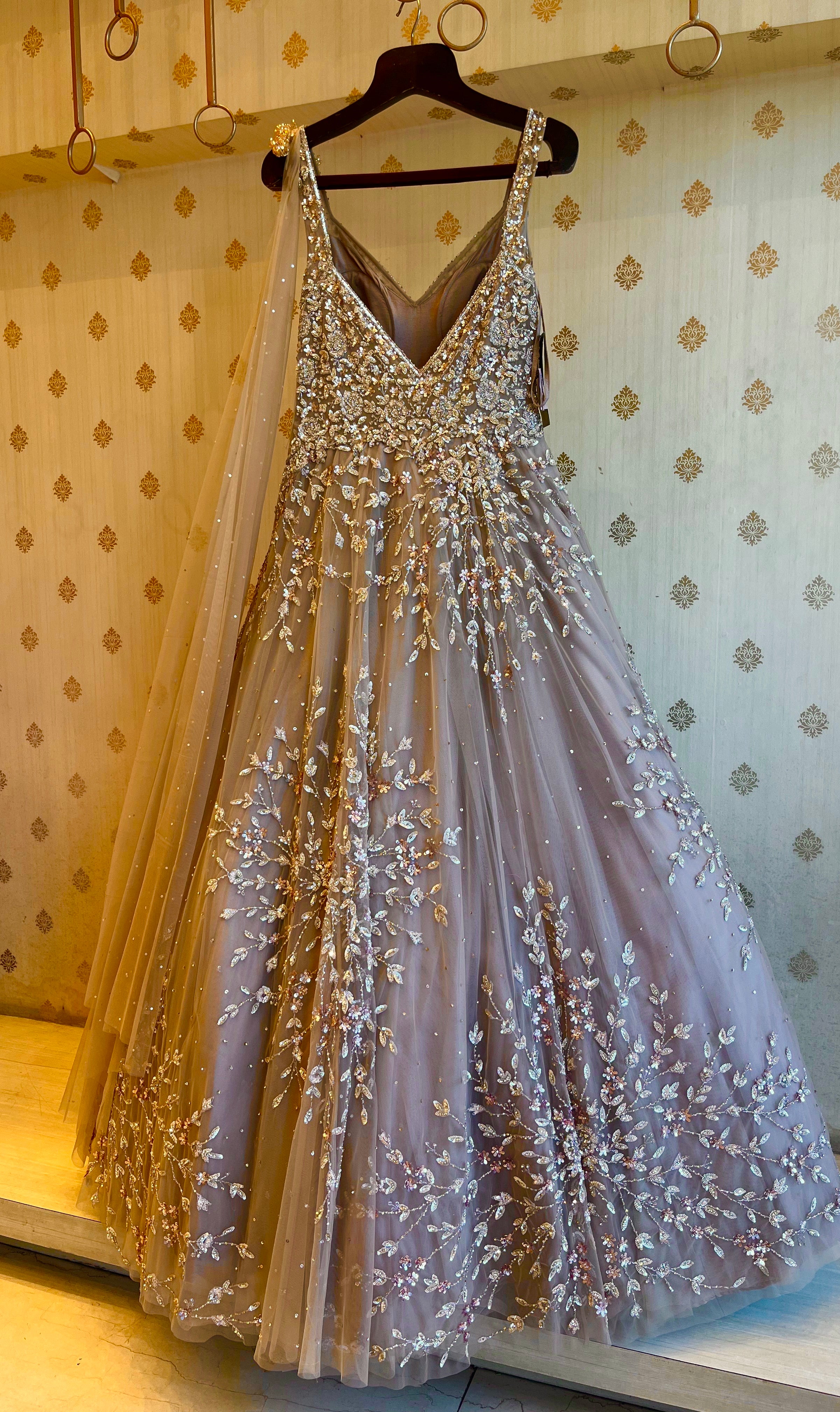 Champagne Sequin gowns