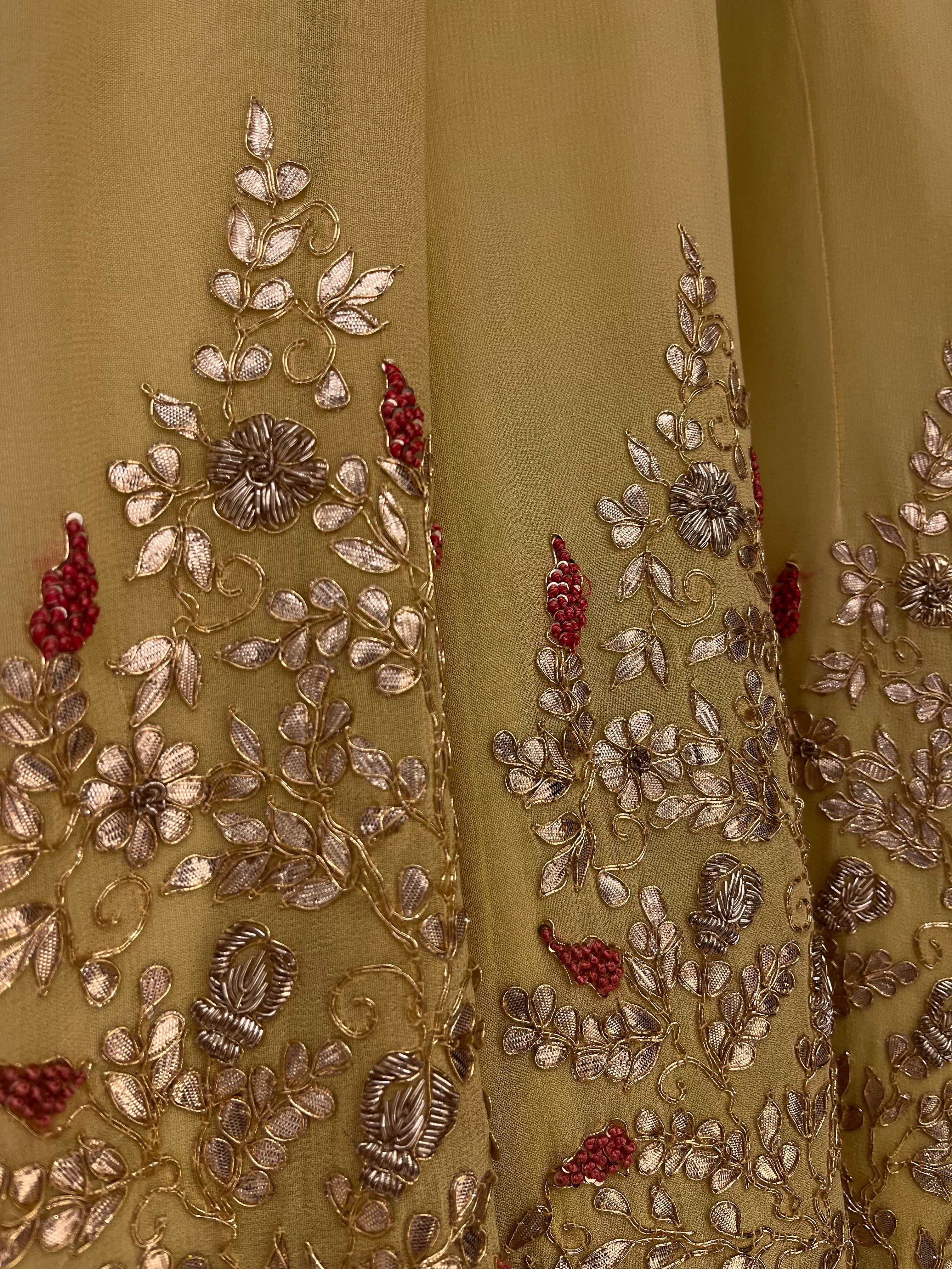 Lemon Yellow Anarkali