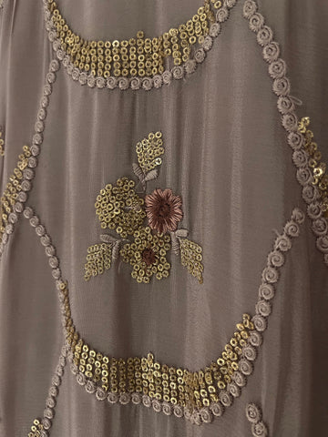 Mauve pink sequins kurta