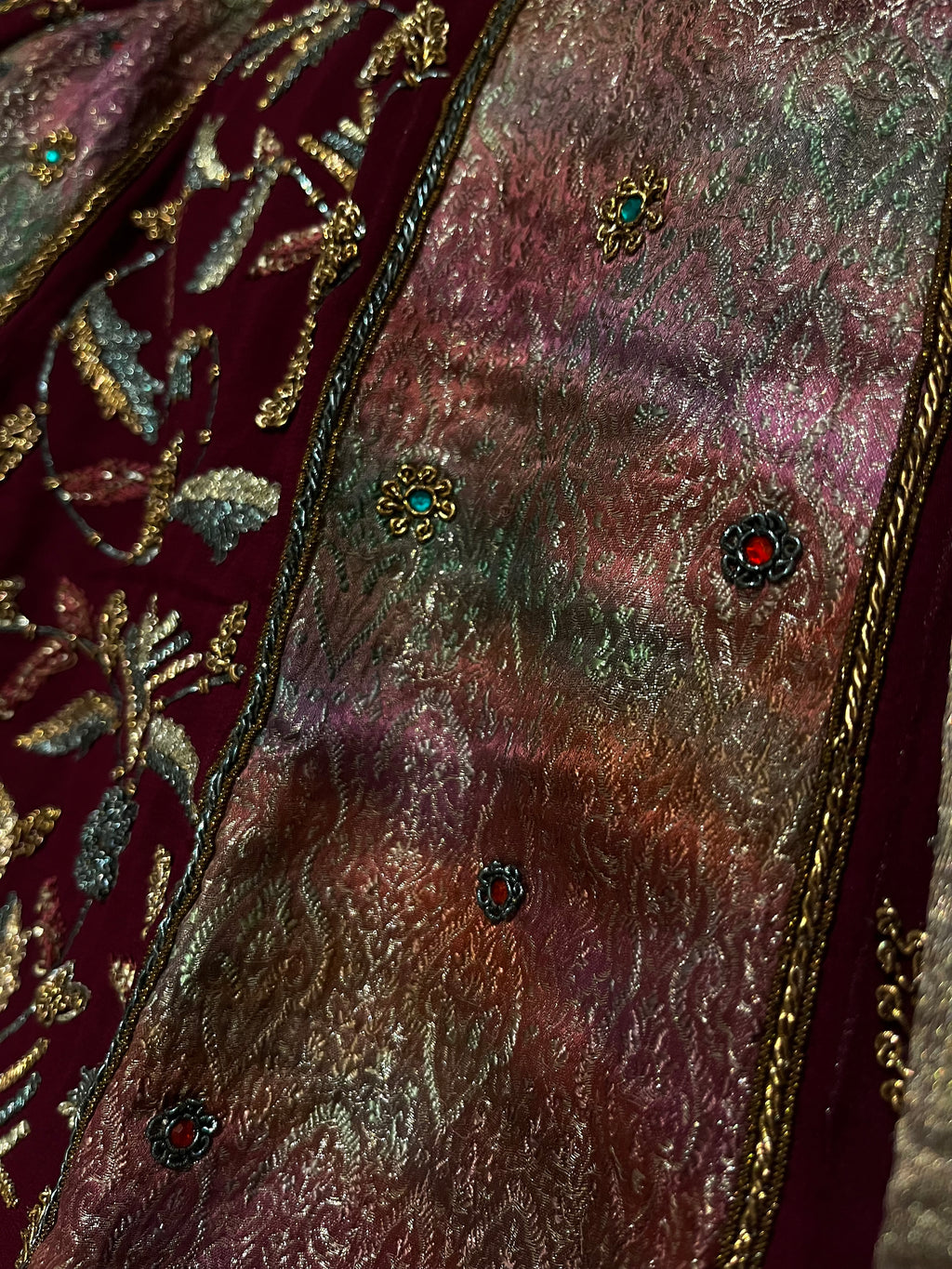 Silk And georgette Kali Lehenga Set