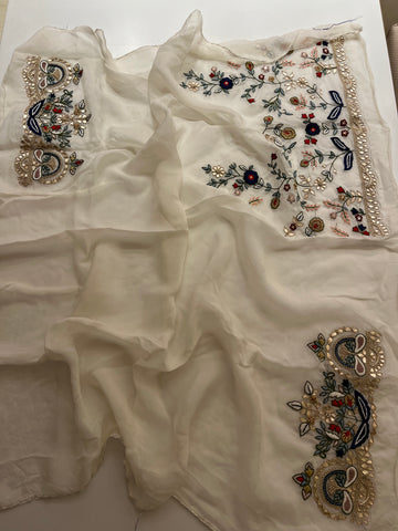 Exclusive Pure organza saree
