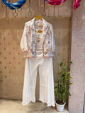 3 peice embroidered indo-western set