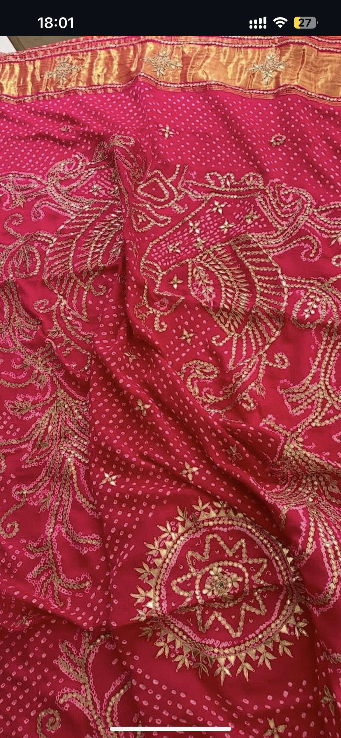 Prettiest handwork bhandej dupatta