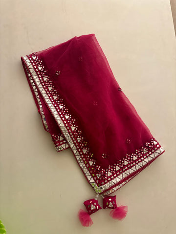 Mirror work Rani Lehenga