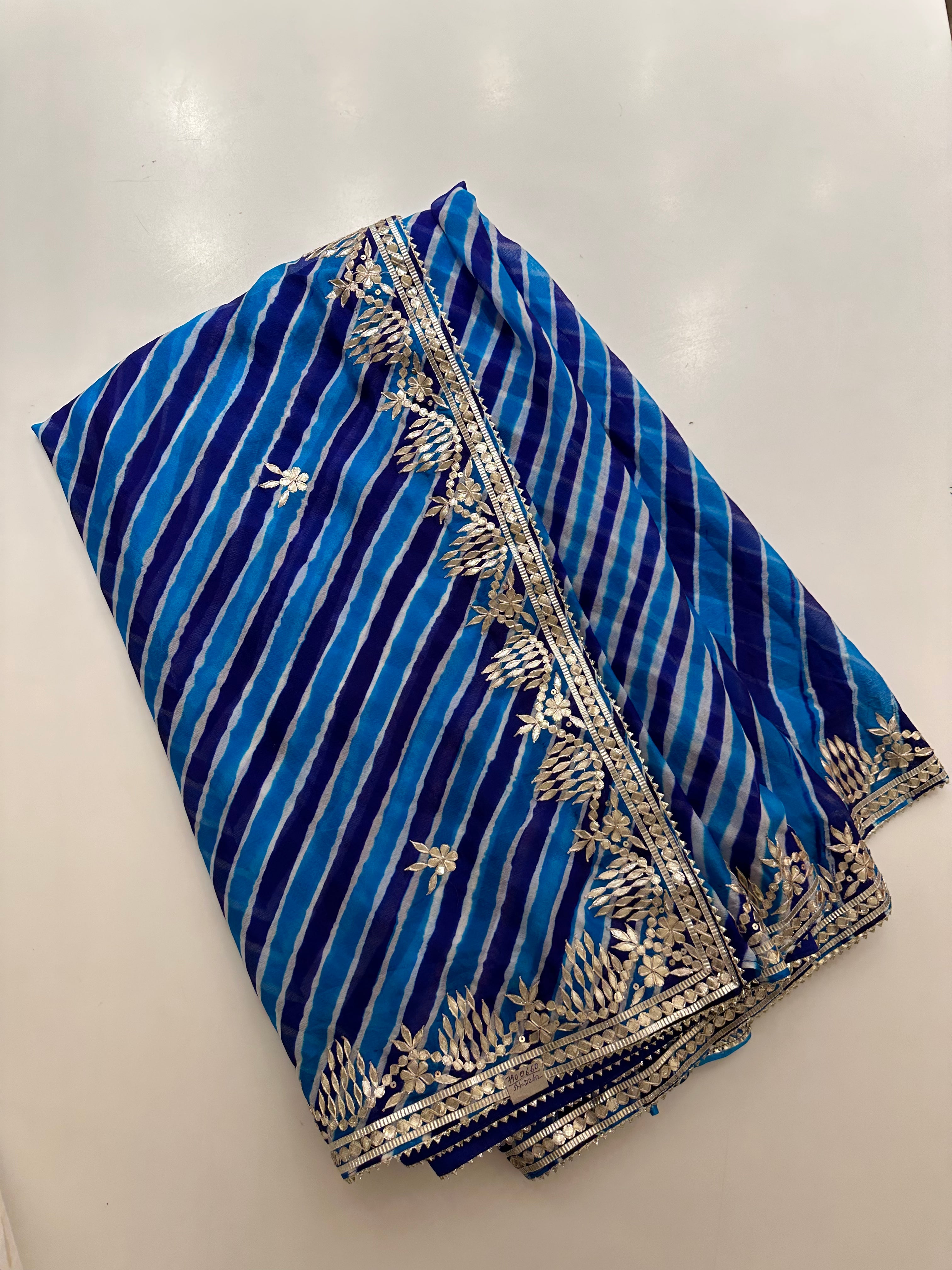 Lehriya Neelam Saree