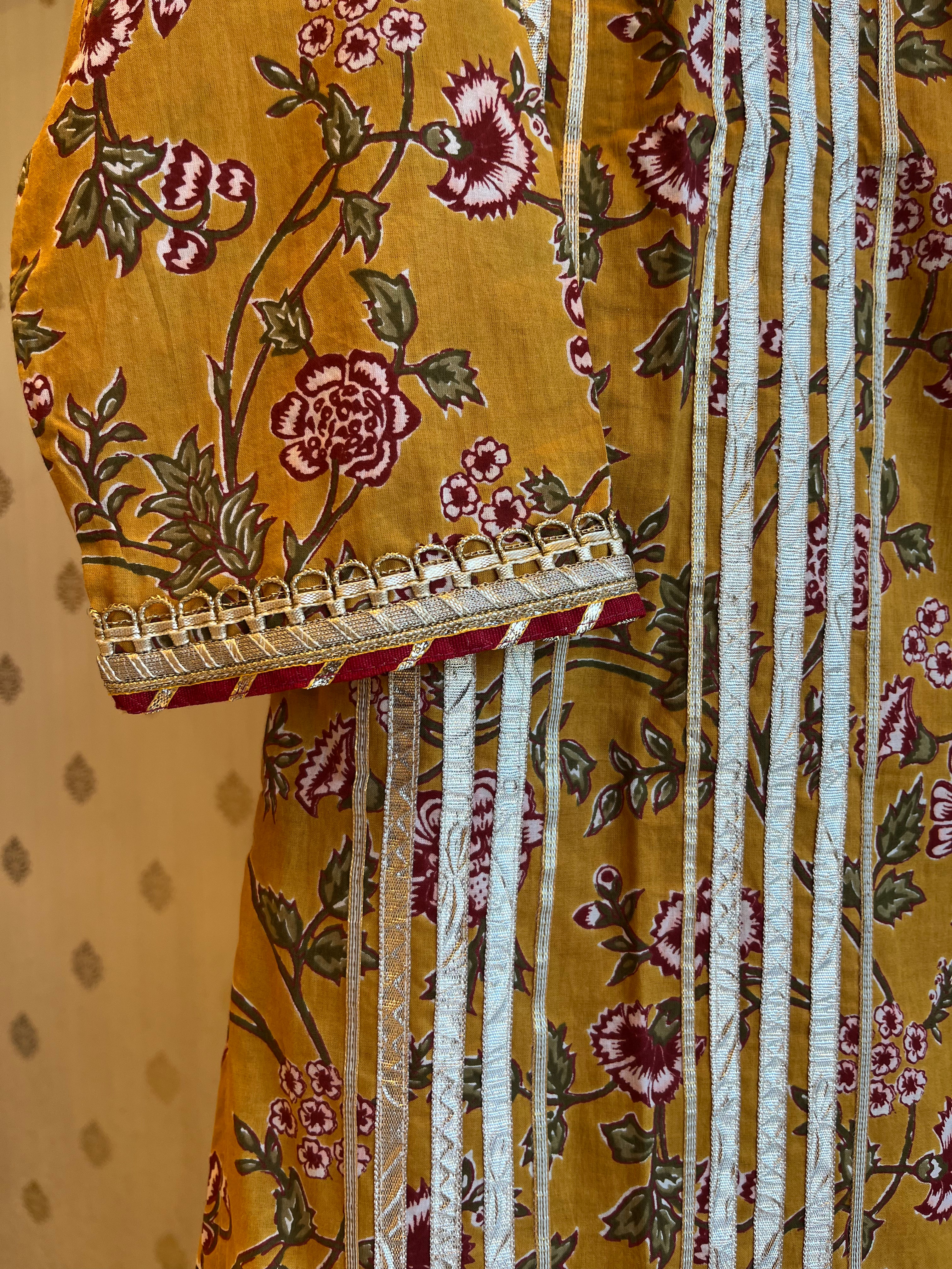 Printed Cotton Sharara Suit