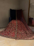 Mauve Flora Net lehenga set