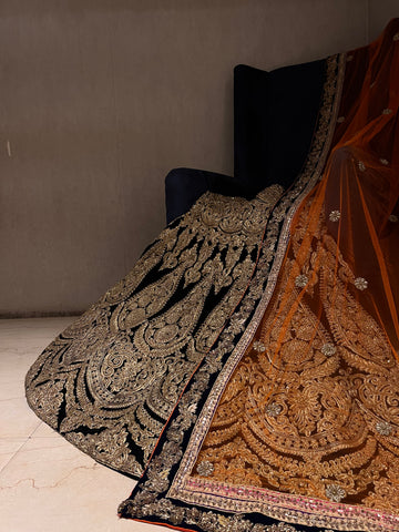 Mughal Style bridal lehenga set