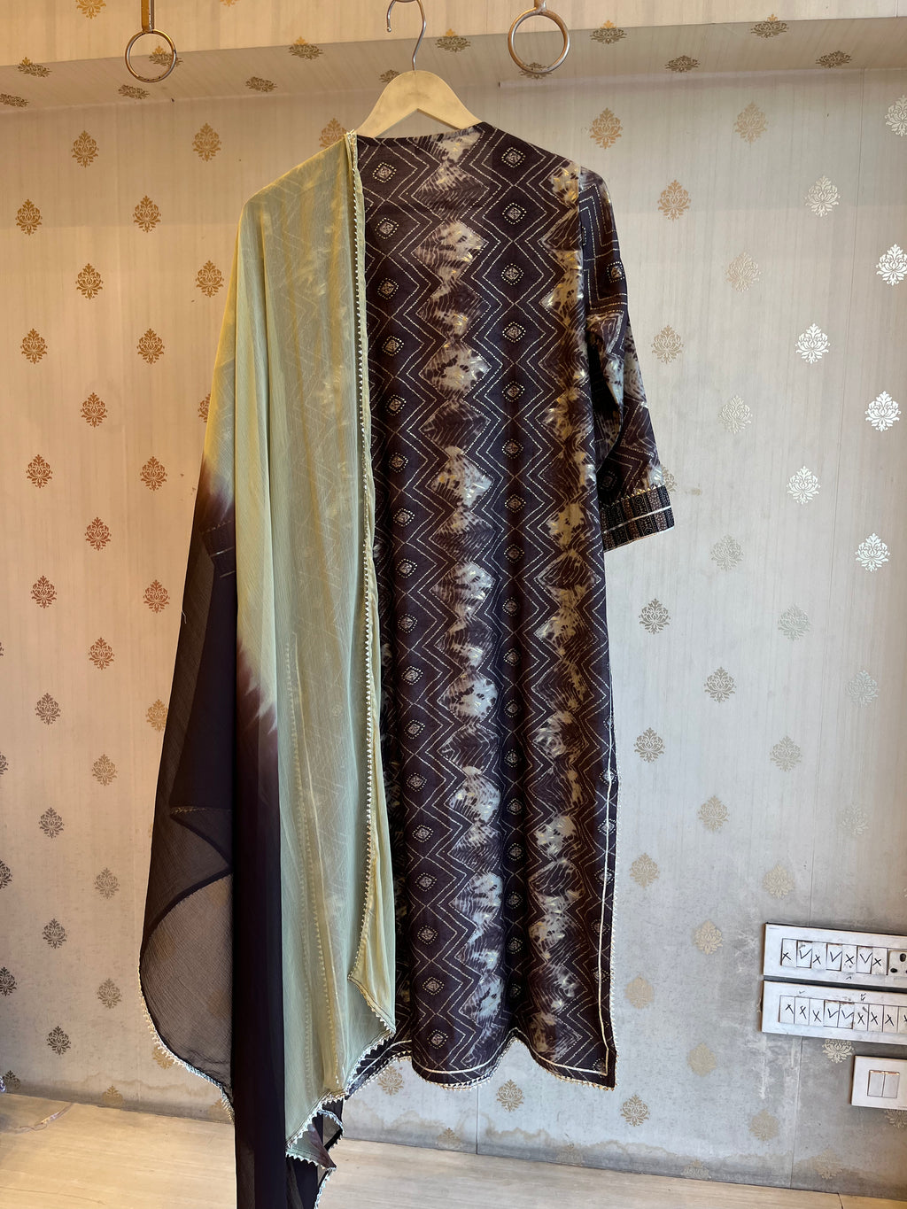 Printed Cotton kurti and dupatta Set