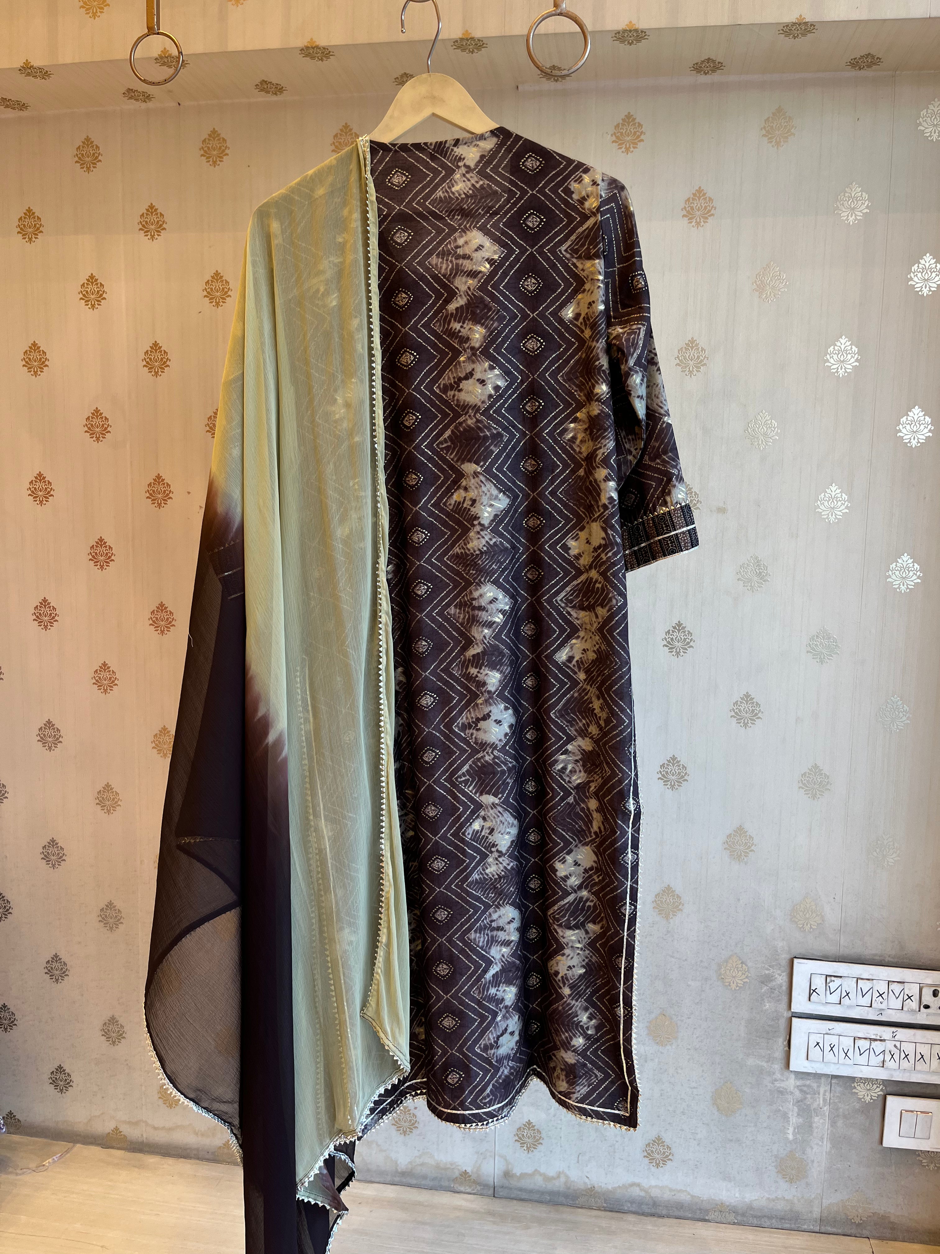 Printed Cotton kurti and dupatta Set
