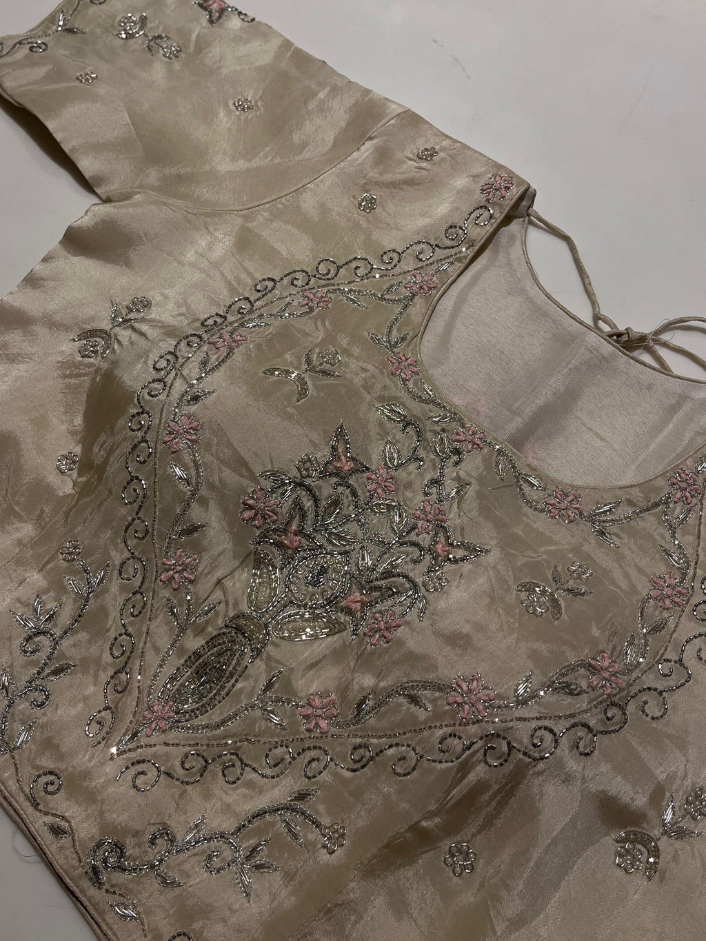 Ivory and Gold Lehenga Set