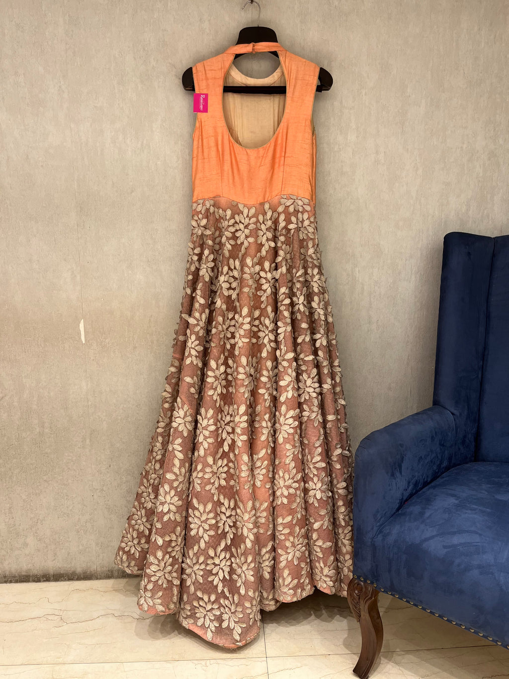 Floral Peach Gown