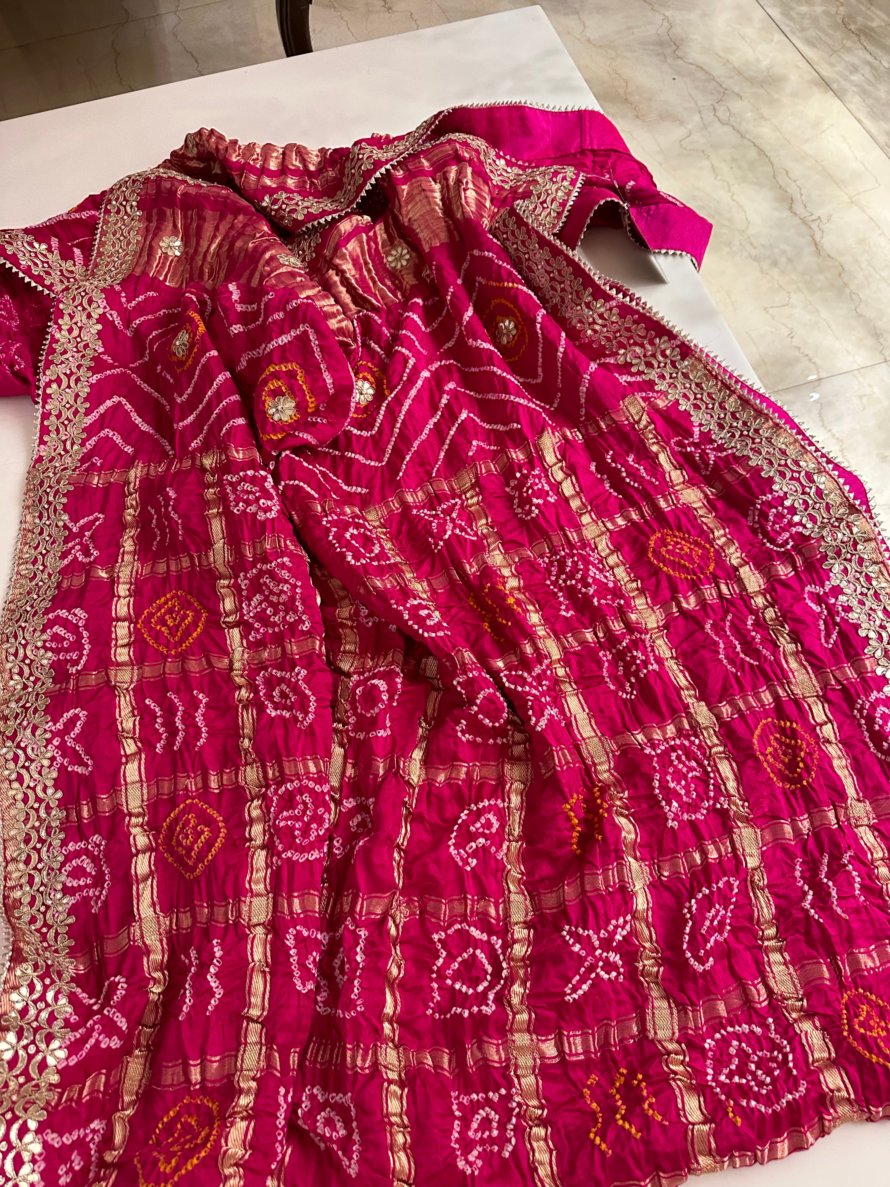 Gotapatti Pure Gajji silk Gharchola