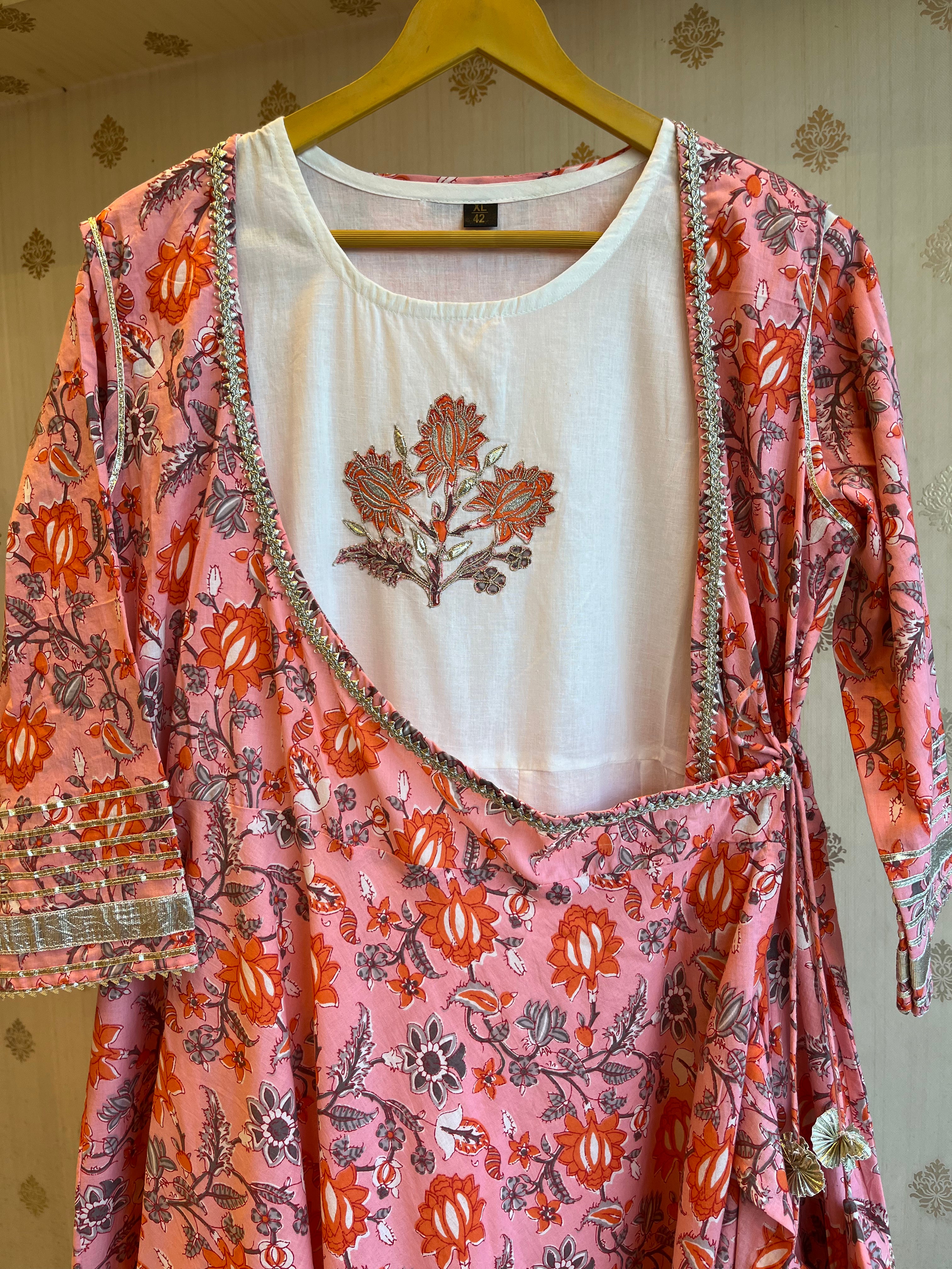 Printed Cotton Angrakha