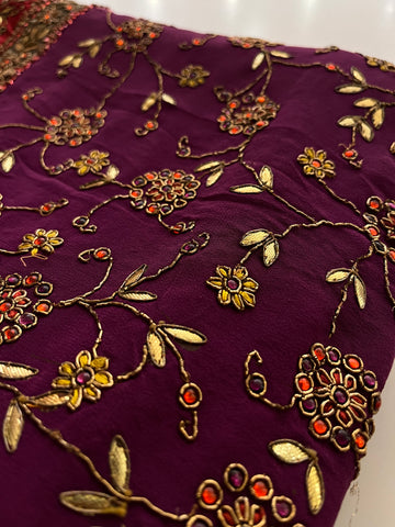 devdas paro wine saree