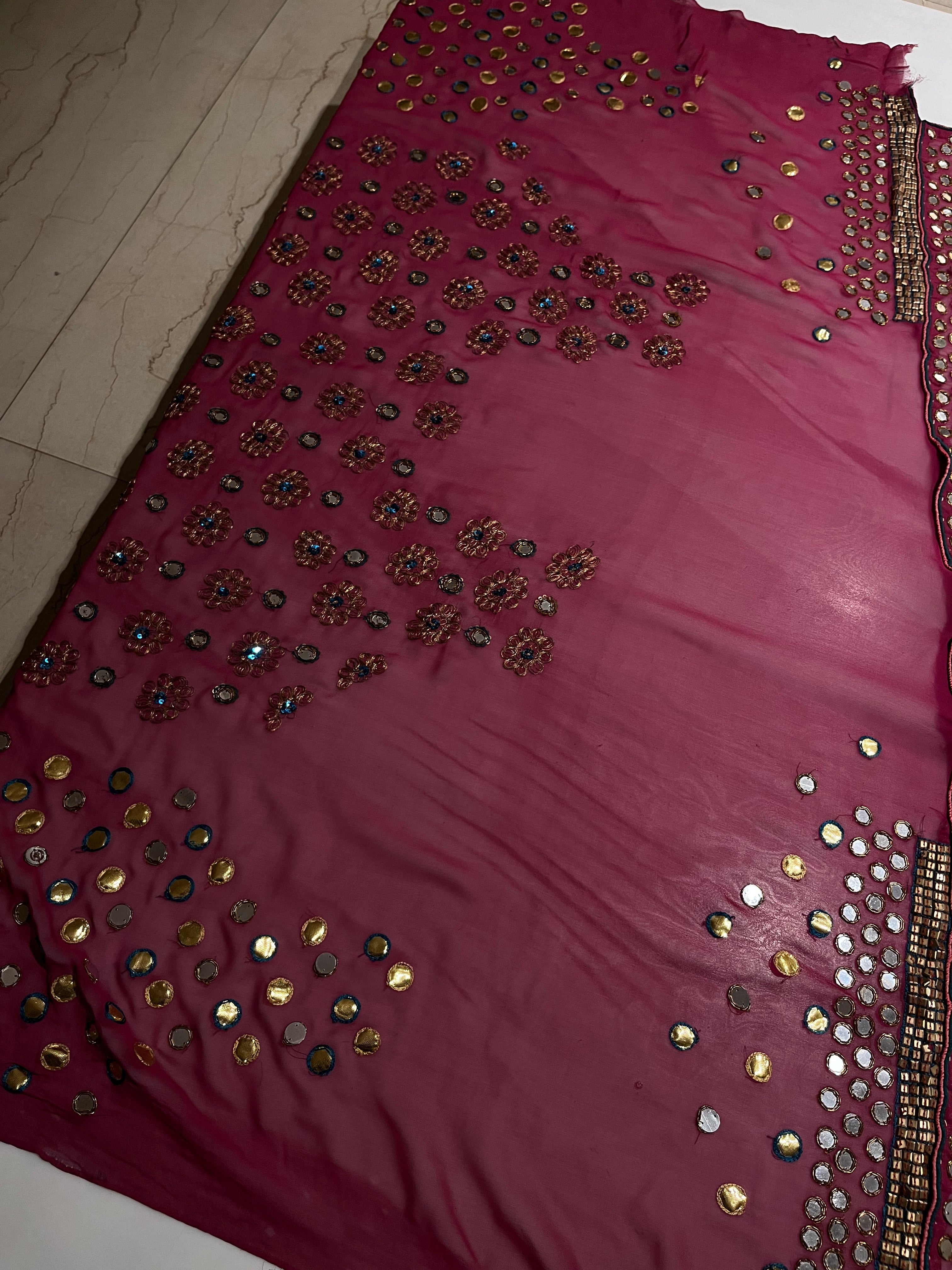 Evening Mahroon Lehenga Set