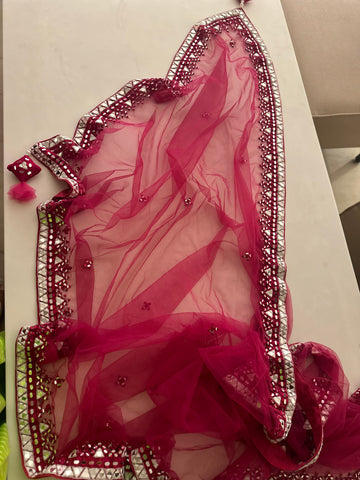 Mirror work Rani Lehenga