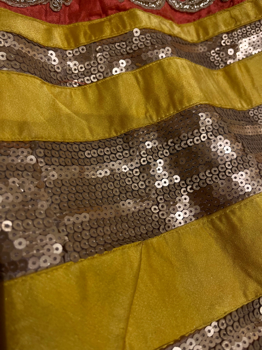 yellow&peach lehenga set