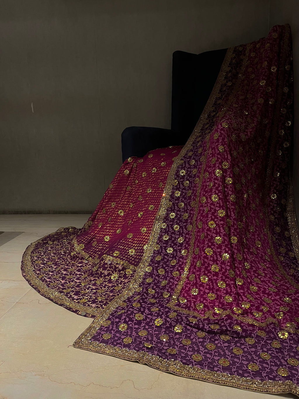 Traditional Chanderi silk Lehenga Set