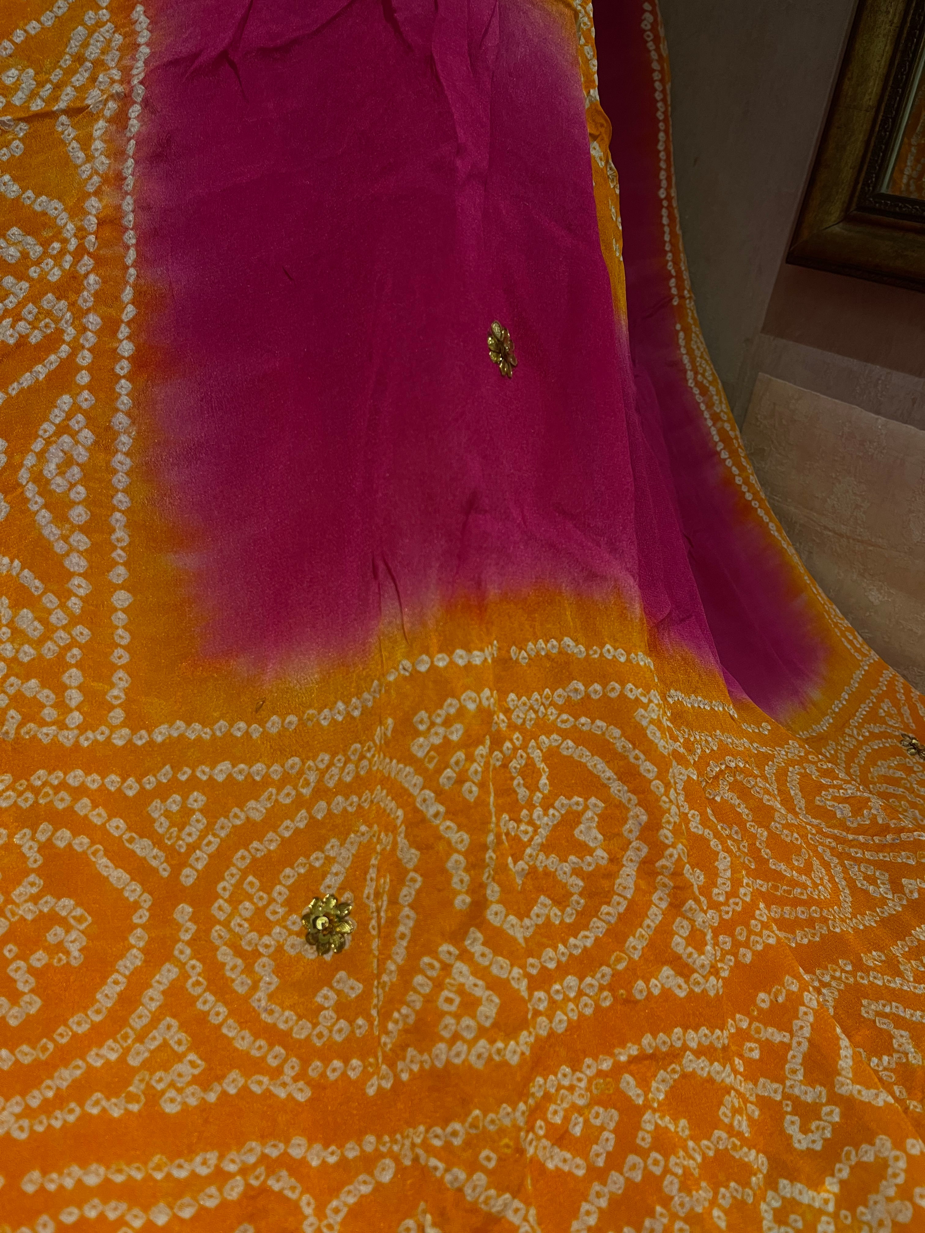 Traditional Bandej Lehenga Set