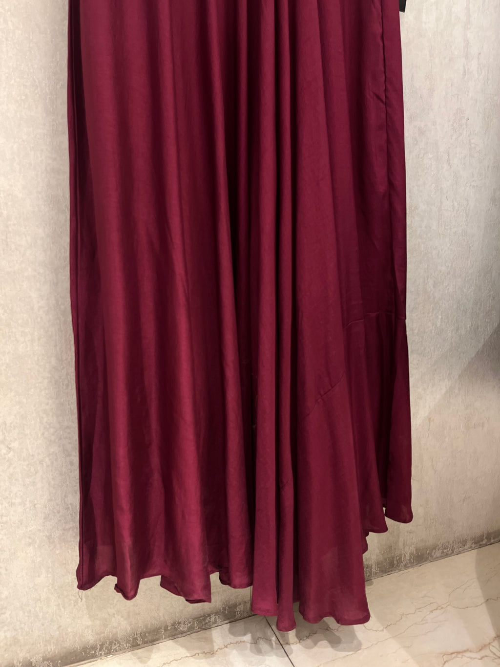 Wine and Peach Anarkali Suit