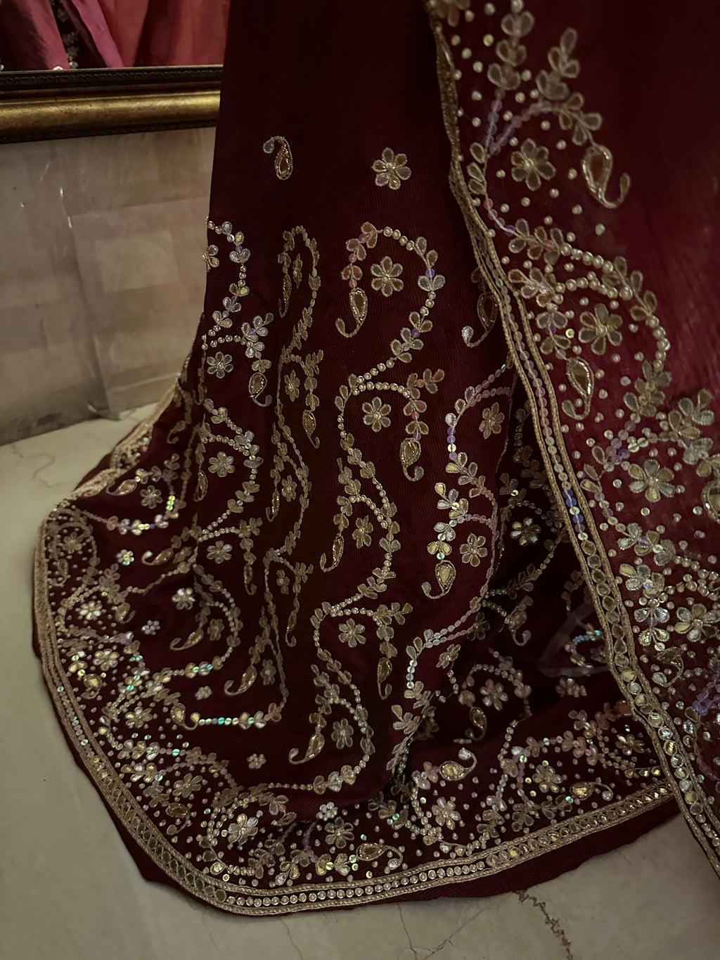 Vintage Jaipuri Gotapatti Handwork Chaniya choli