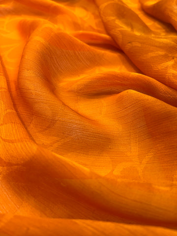 Tangerine Half-Half saree