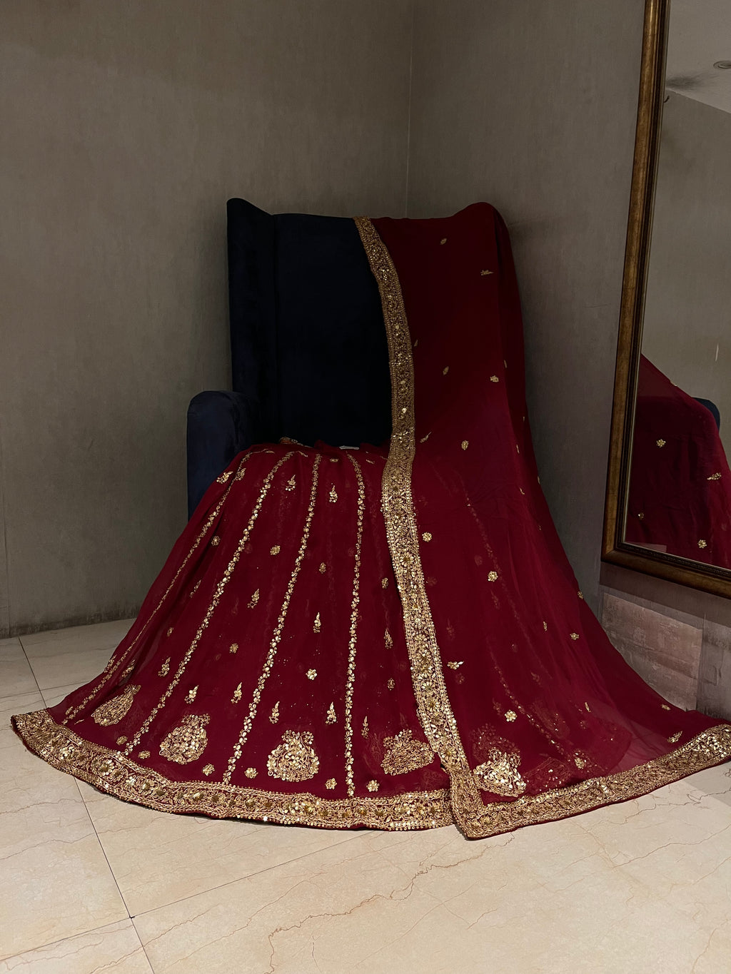 Old Charm Gotta Lehenga Set