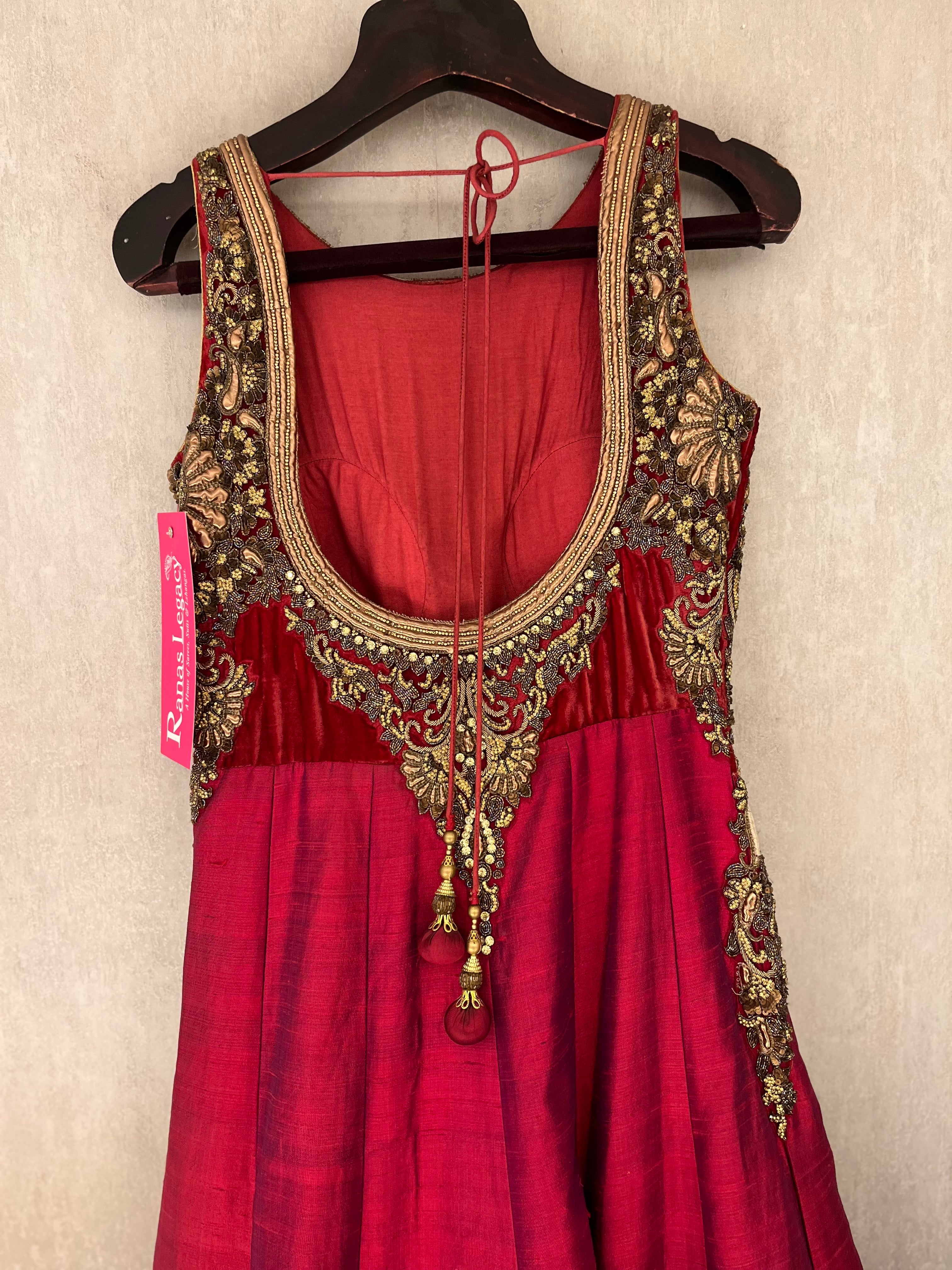 Red Silk Gown