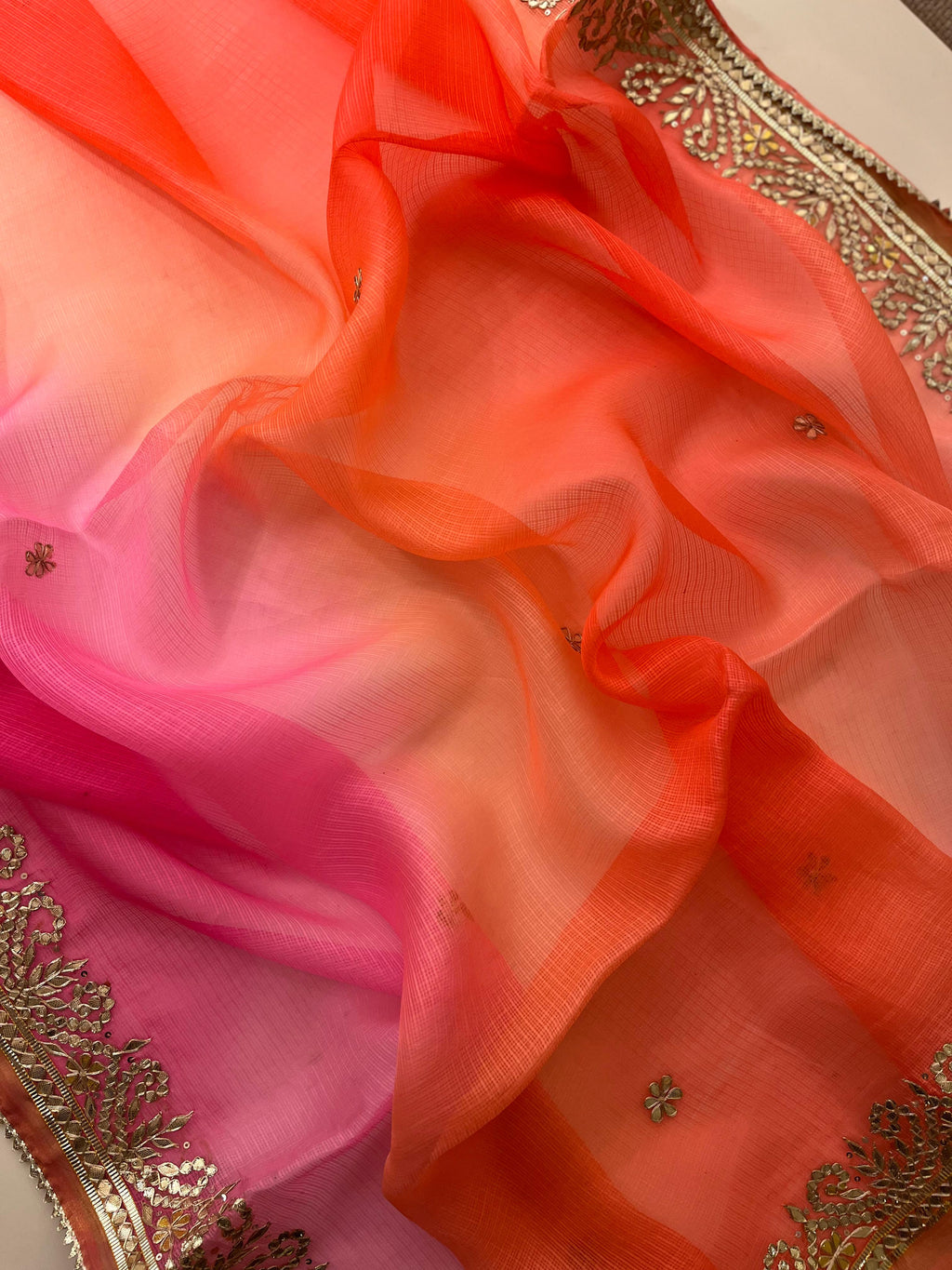 Orange pink shaded