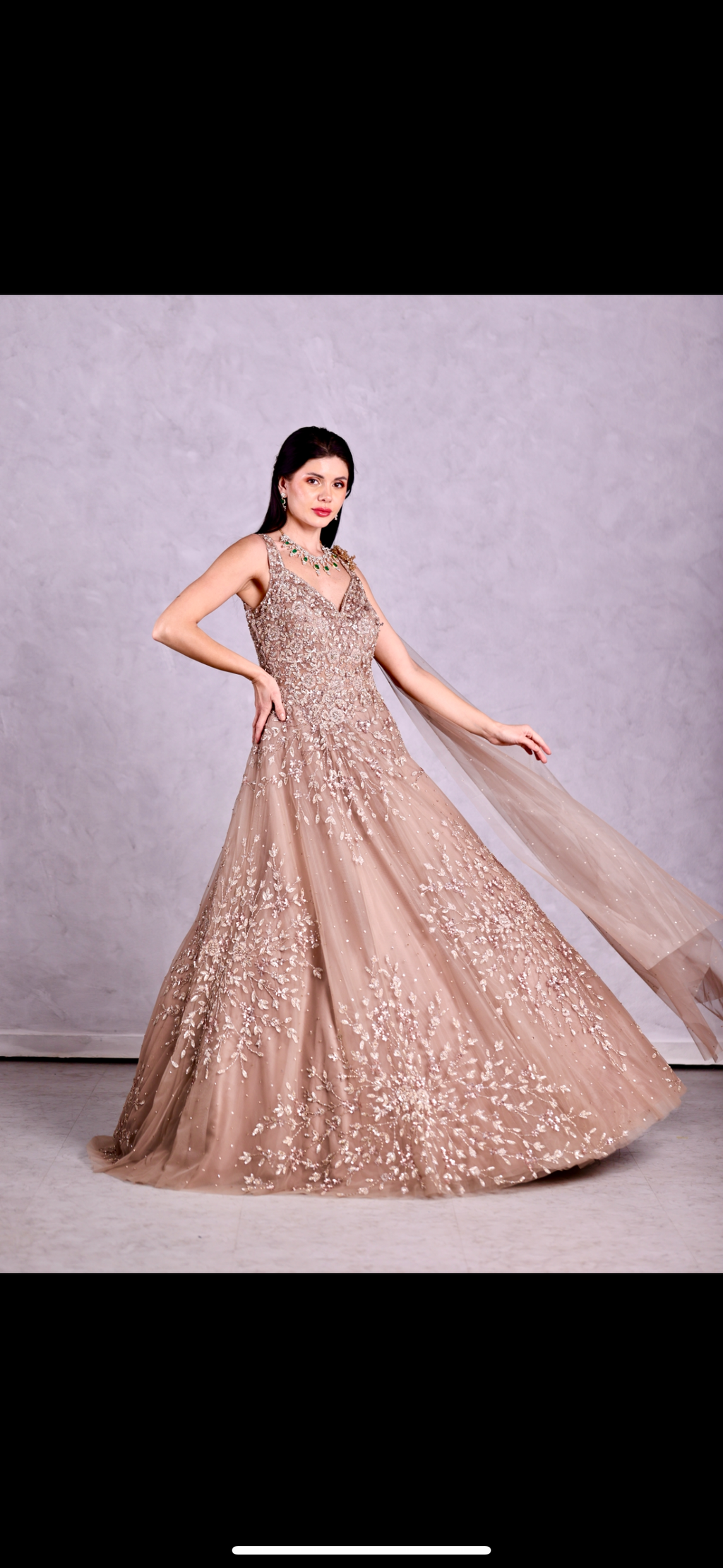 Champagne Sequin gowns